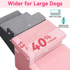Zerbuger Dog Stairs storage box showcases 106 quart capacity.