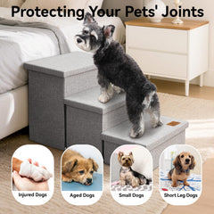 Zerbuger Wider Dog Stairs non-slip bottom keeps steps stable on floors