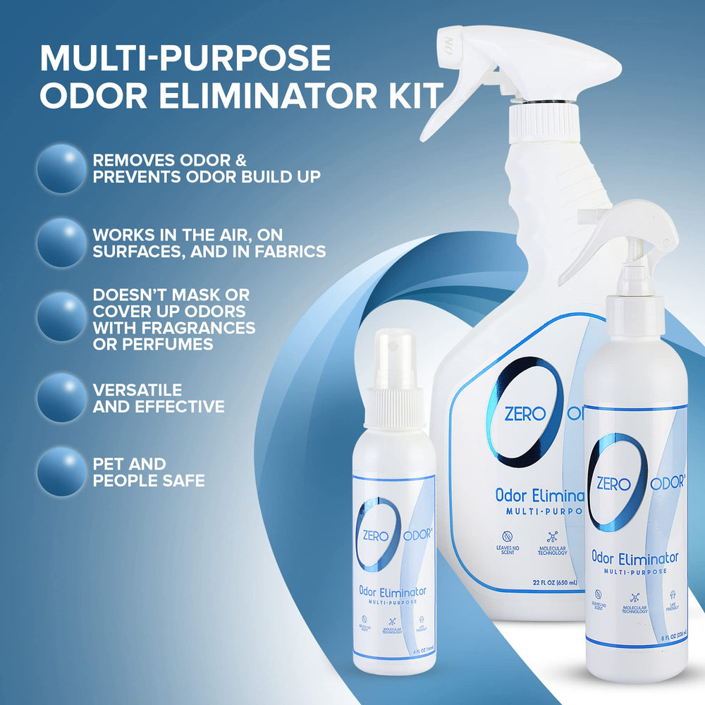 Zero Odor bathroom odor eliminator tackles damp smells without masking fragrances.