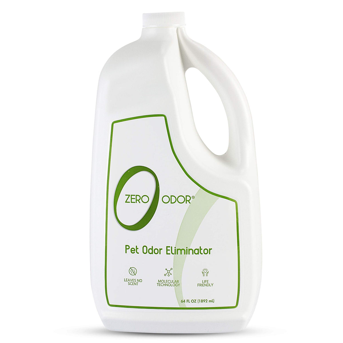 Zero Odor bottle pour spraying to neutralize odors on carpets with ease.
