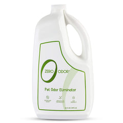 Zero Odor bottle pour spraying to neutralize odors on carpets with ease.
