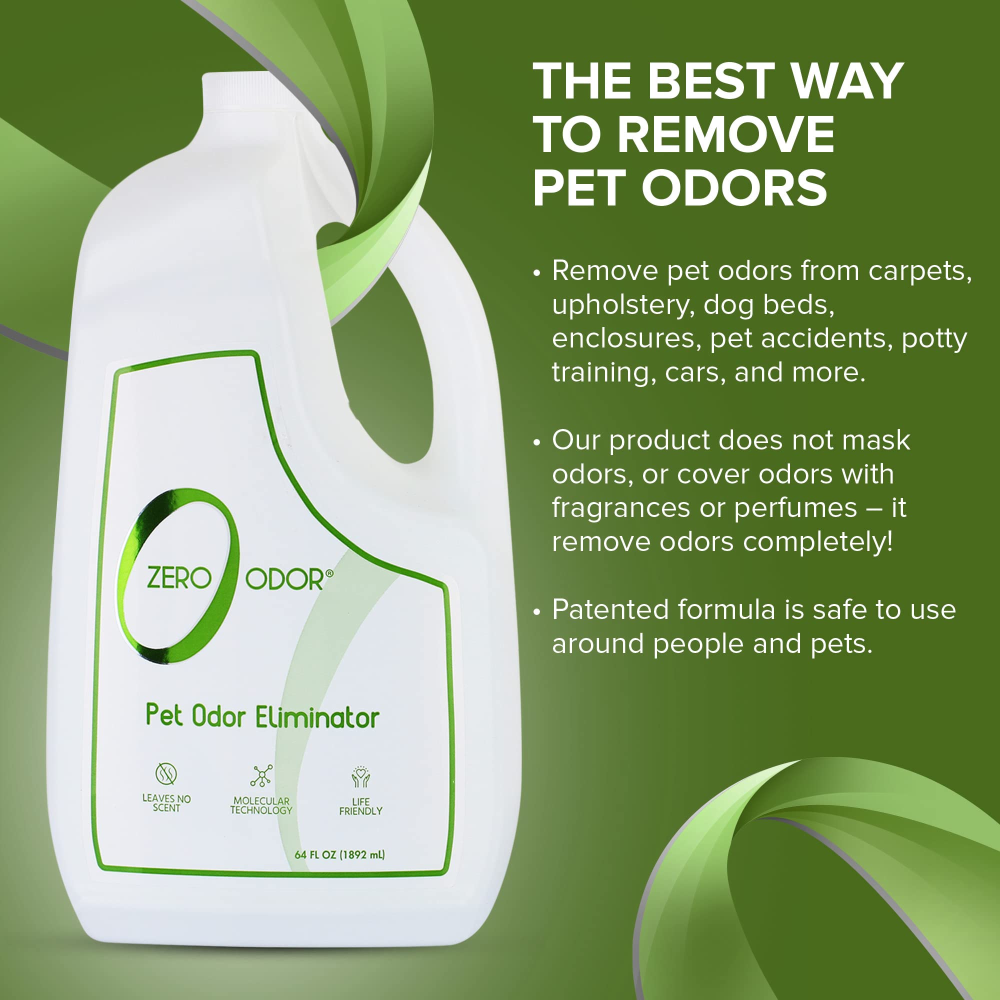 Zero Odor car interior spray cleans and freshens automotive upholstery and carpets.