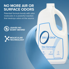 Zero Odor car odor eliminator spray for vehicle interiors.