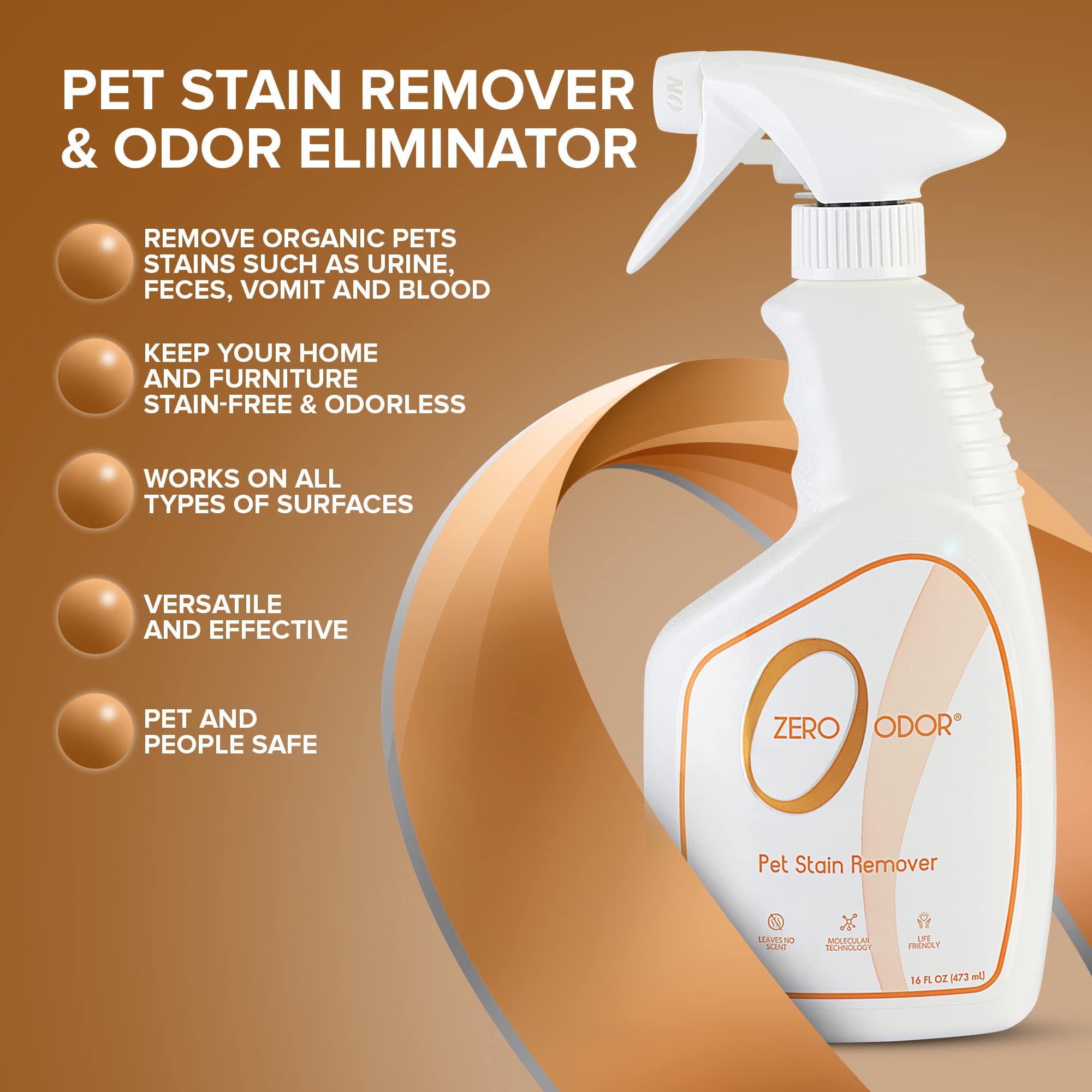 Zero Odor floor odor removal solution for surfaces and floors.