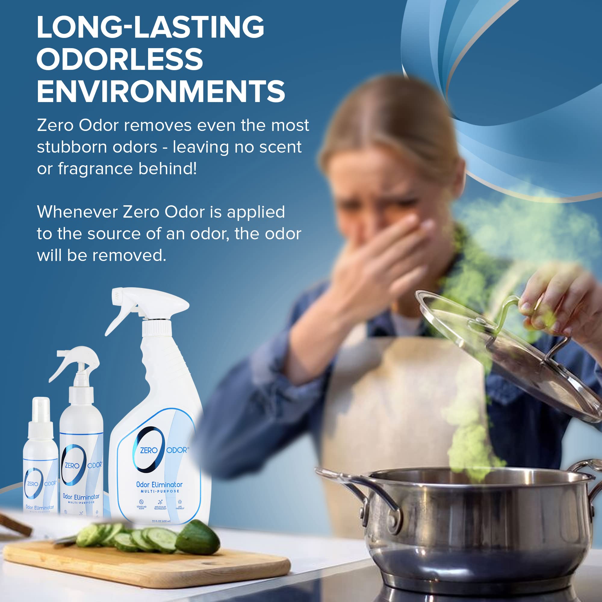 Zero Odor hotel room deodorizer creates a fresher guest room without heavy scents.