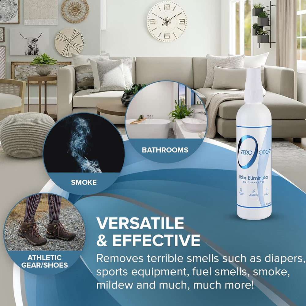 Zero Odor nursery-safe spray helps manage room odors gently.