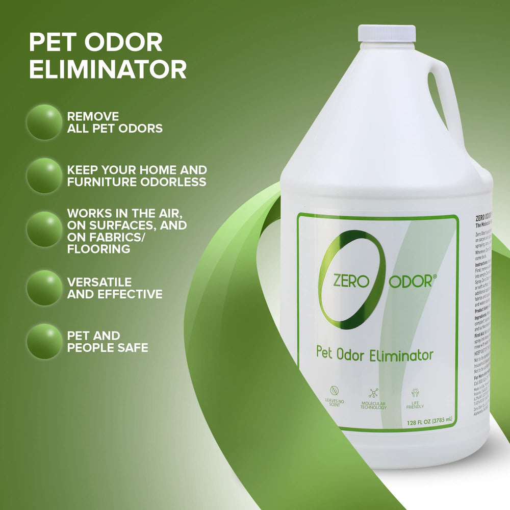 Zero Odor pet odor tracer scent identifies treated areas for targeted removal.