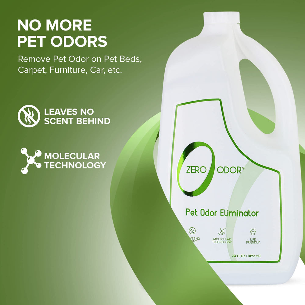 Zero Odor refill bottle shown for long-lasting odor control at home.