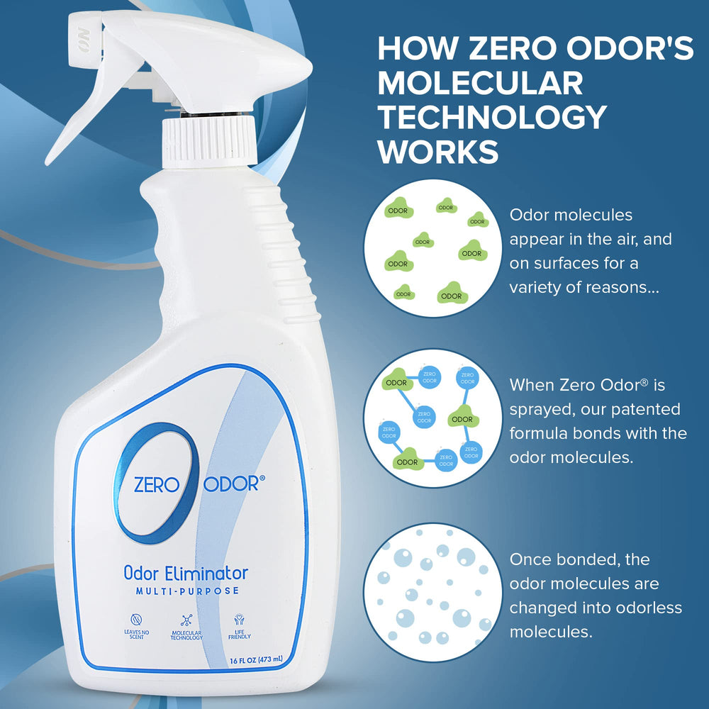 Zero Odor tracer scent shows coverage while dissipating after use