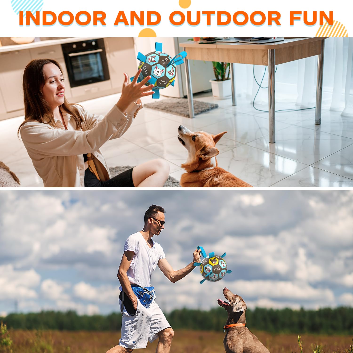 ZestPulse extended-handle design enables easy human interaction during play