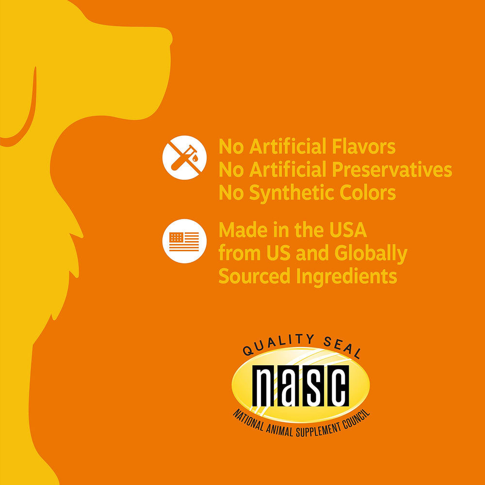 Zesty Paws 90-count tub offers a convenient ongoing routine for pet wellness.