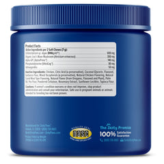 Zesty Paws Advanced Cognition DHA algae ingredient closeup indicates brain-supporting omega-3