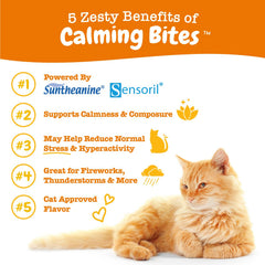 Zesty Paws Calming Chews, sabor bacon, snack para promover la calma.