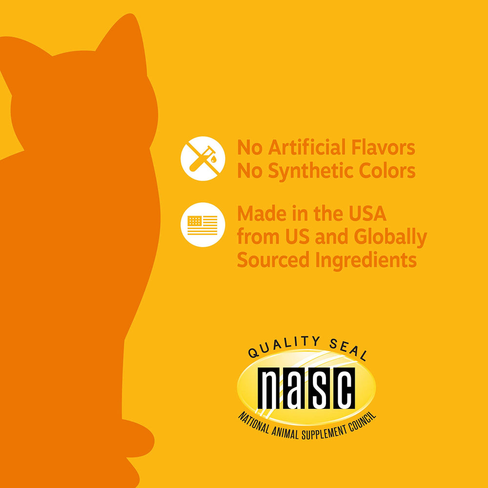 Zesty Paws Calming Chews, ideal durante visitas y ruidos para gatos tranquilos.