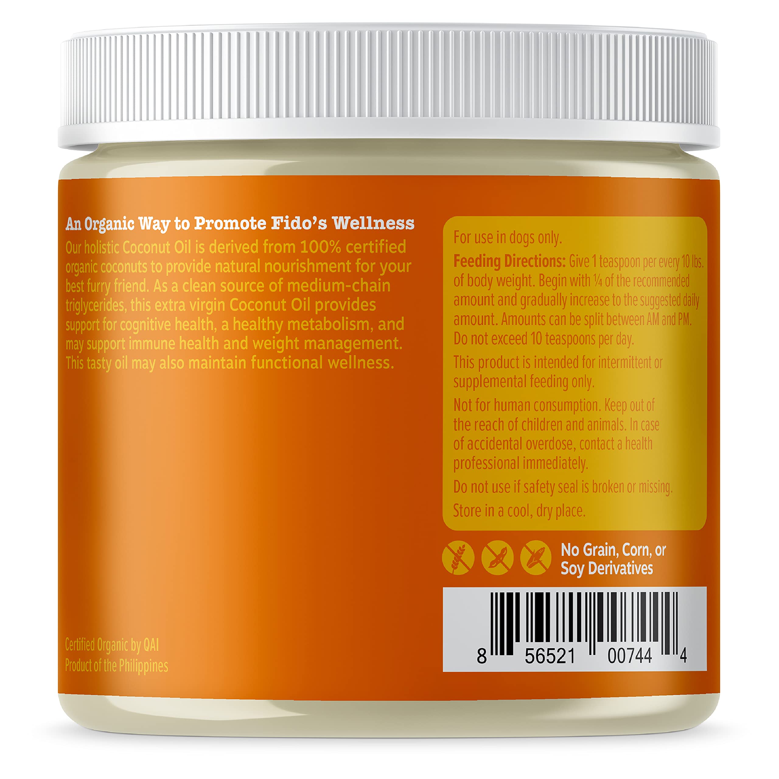 Zesty Paws Coconut Oil used in meals for daily vitality