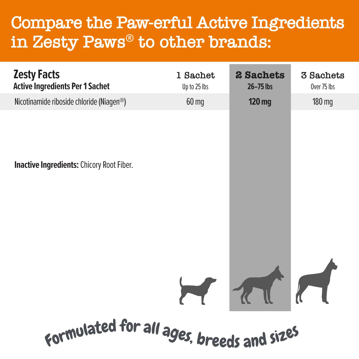 Zesty Paws NAD+ supports brain energy for daily activities