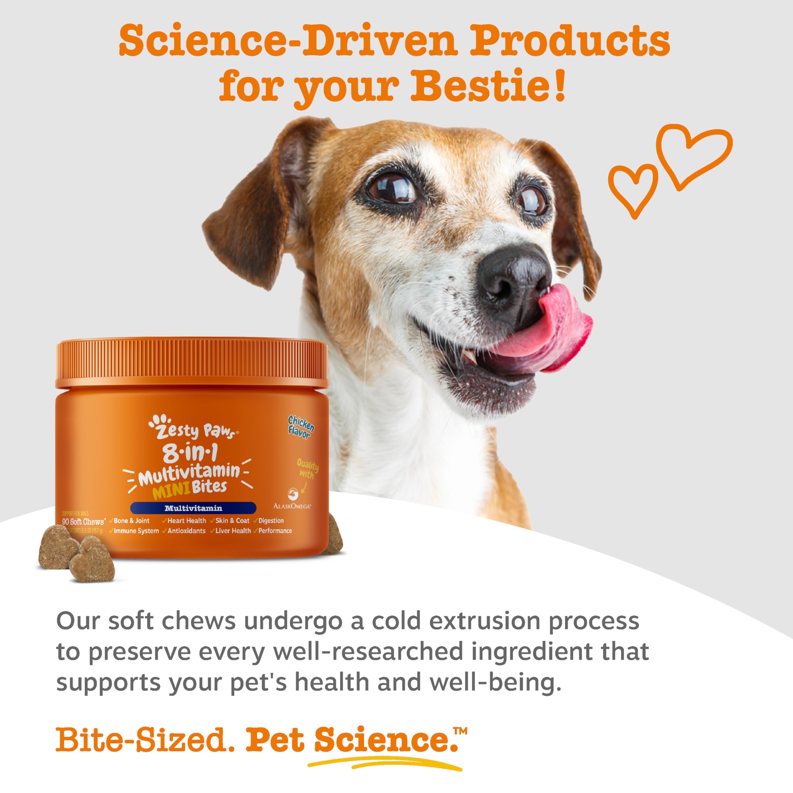 Zesty Paws immune health chews featuring immune support ingredients