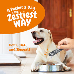 Dog enjoying muscle recovery after activity