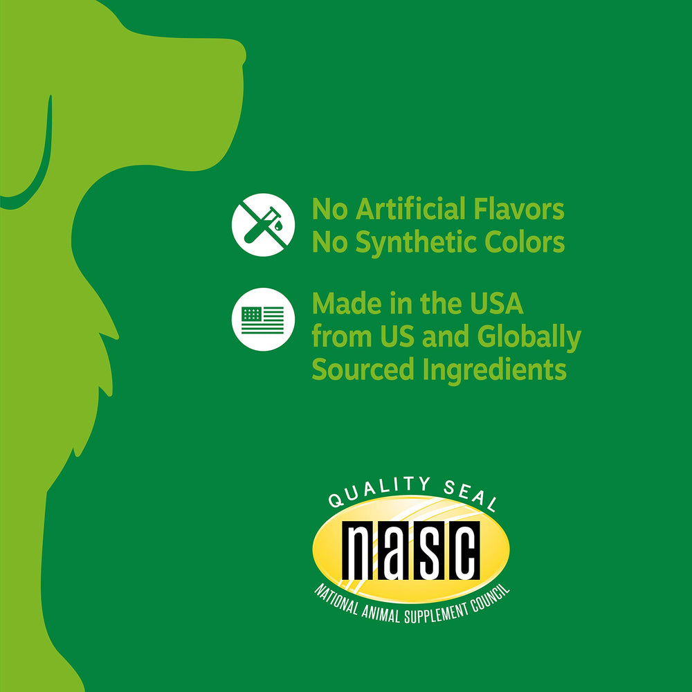 Zesty Paws OraStix serving-size illustration for daily use