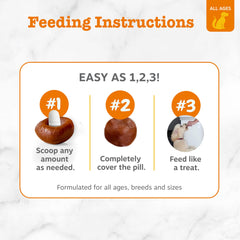 Zesty Paws Pill Wrap Probiotic Paste packaging shows 4.2 oz bottle for 60 portions.