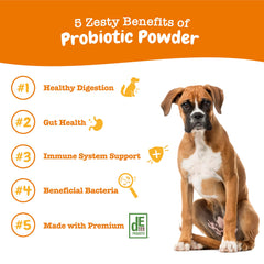 Zesty Paws Probiotics pumpkin-flavor splash makes meals more appealing for dogs.