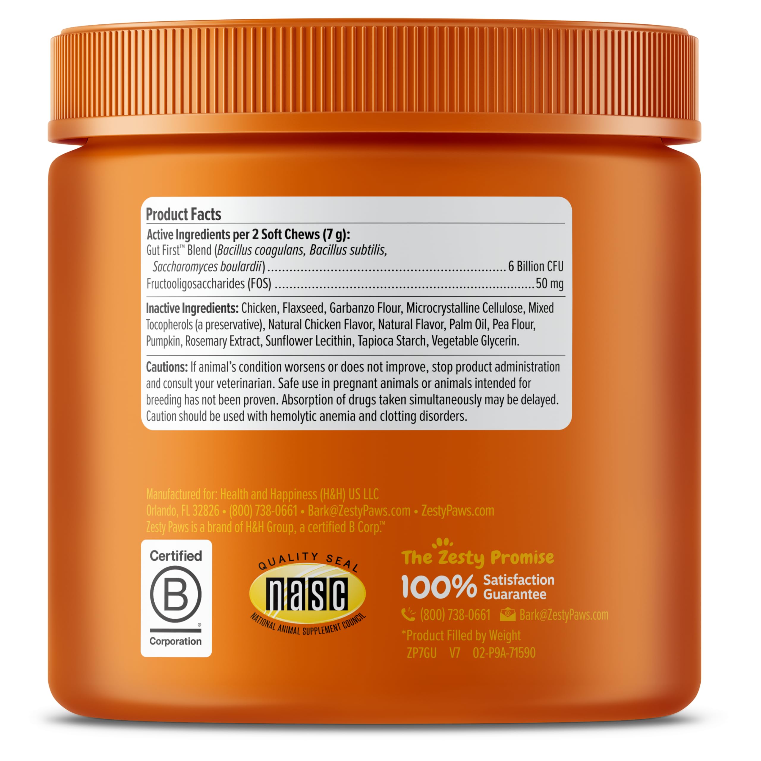 Zesty Paws Probiotics for Dogs daily-use setting on kitchen counter.