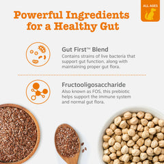 Zesty Paws Probiotics for Dogs soft chews closeup highlighting texture.