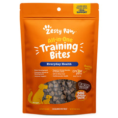 Zesty Paws training treats bacon bite—soft chew ideal for training rewards.