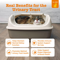 Zesty Paws Urinary Tract Cat Mousse chicken-taste squeeze for easy administration.
