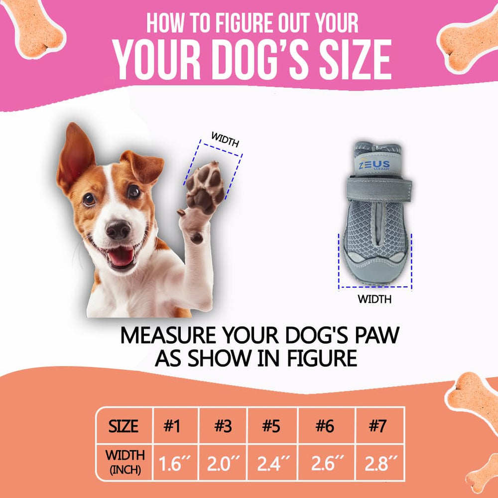 ZEUS URBAN dog boots size 1 army grey fit small breeds like Yorkies.