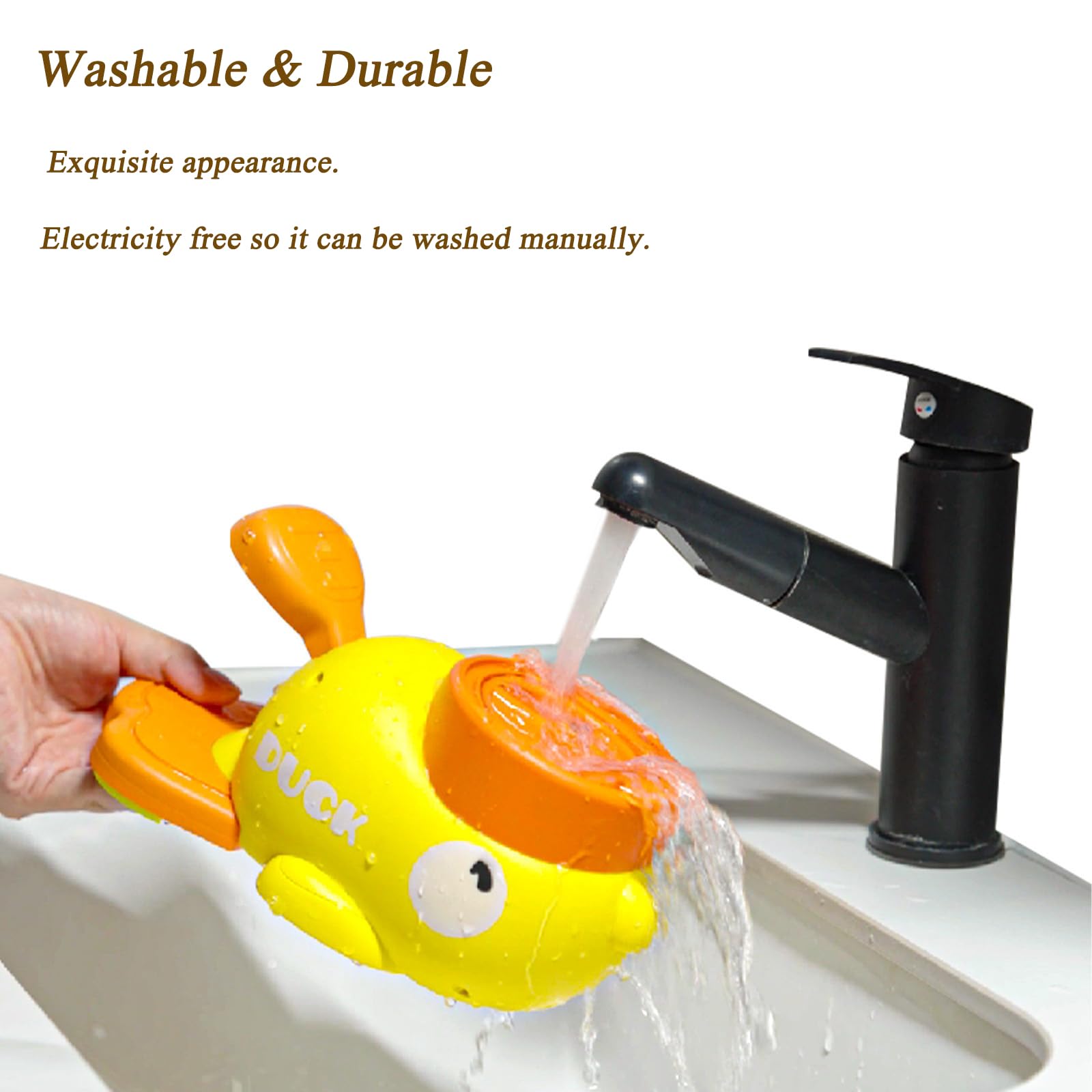 ZHAKKE duck-shaped toy promotes interactive play for dogs and cats.