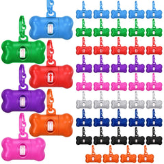 Zhehao bone dog poop bag dispenser in red aids quick pickup on walks