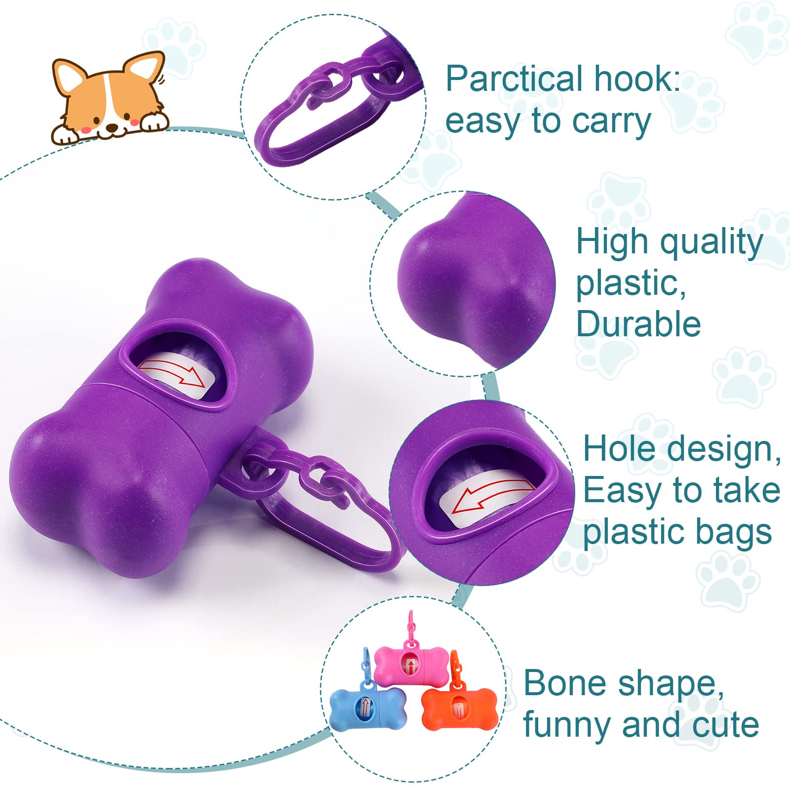 Zhehao bone dispenser pack includes 50 dispensers across colors for families