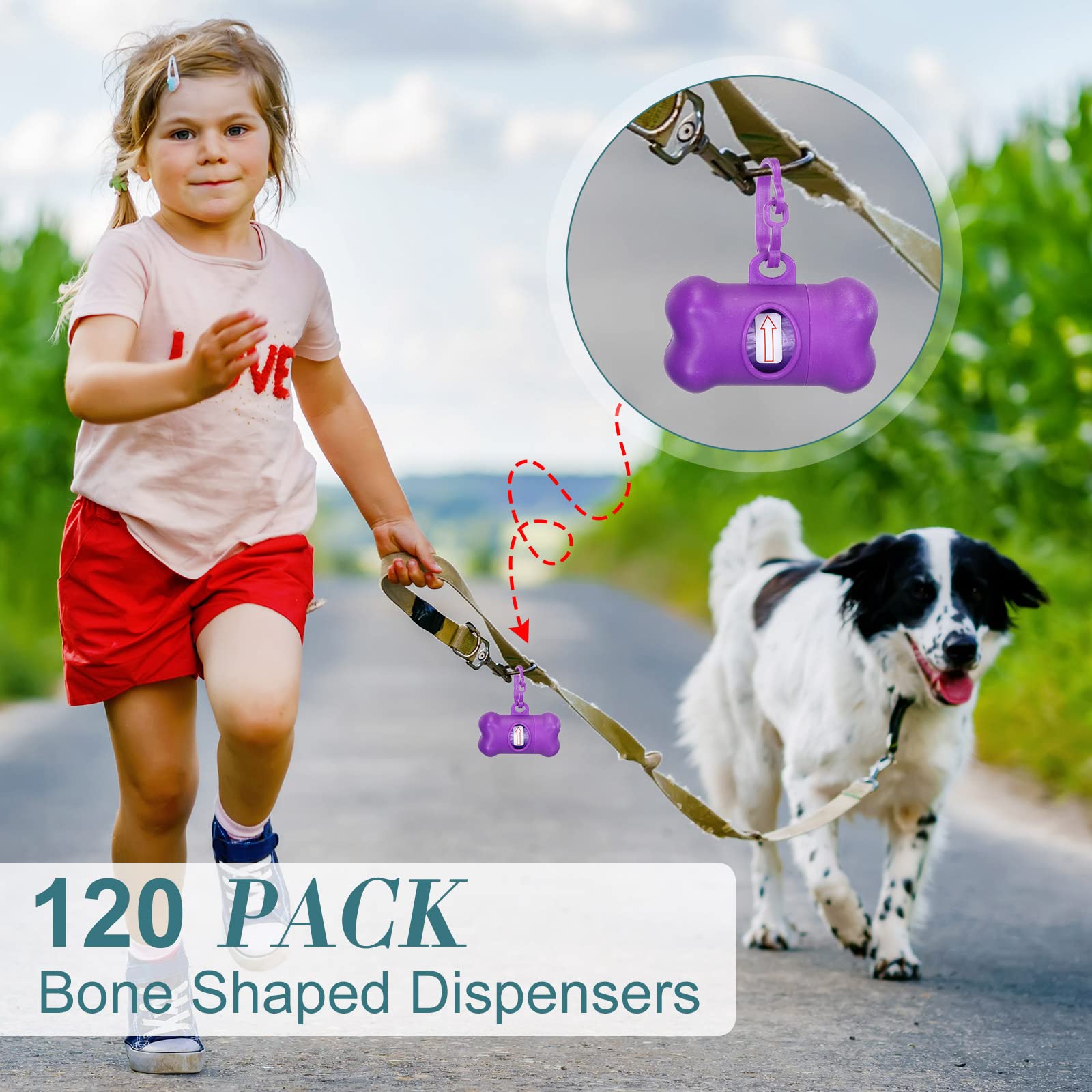 Zhehao bone shaped poop bag dispenser in light blue for high visibility during strolls