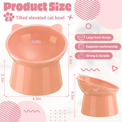 Zhehao paired elevated bowls for cats and small dogs for easier access to food.