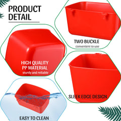 Zhehao wire cage hanging feeder red cup improves accessibility.