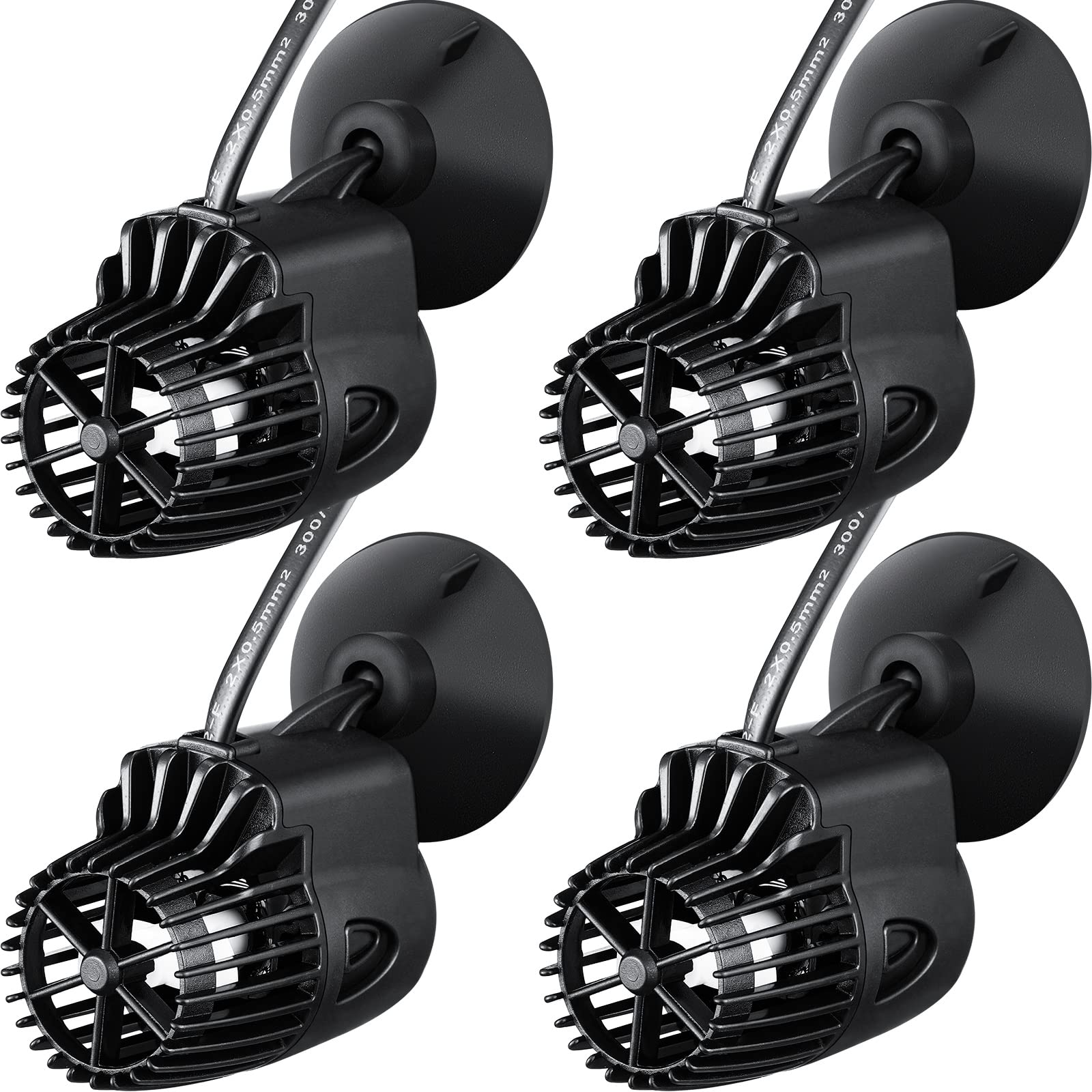 Zhengmy four 800 GPH pumps with magnetic bases for versatile aquarium circulation