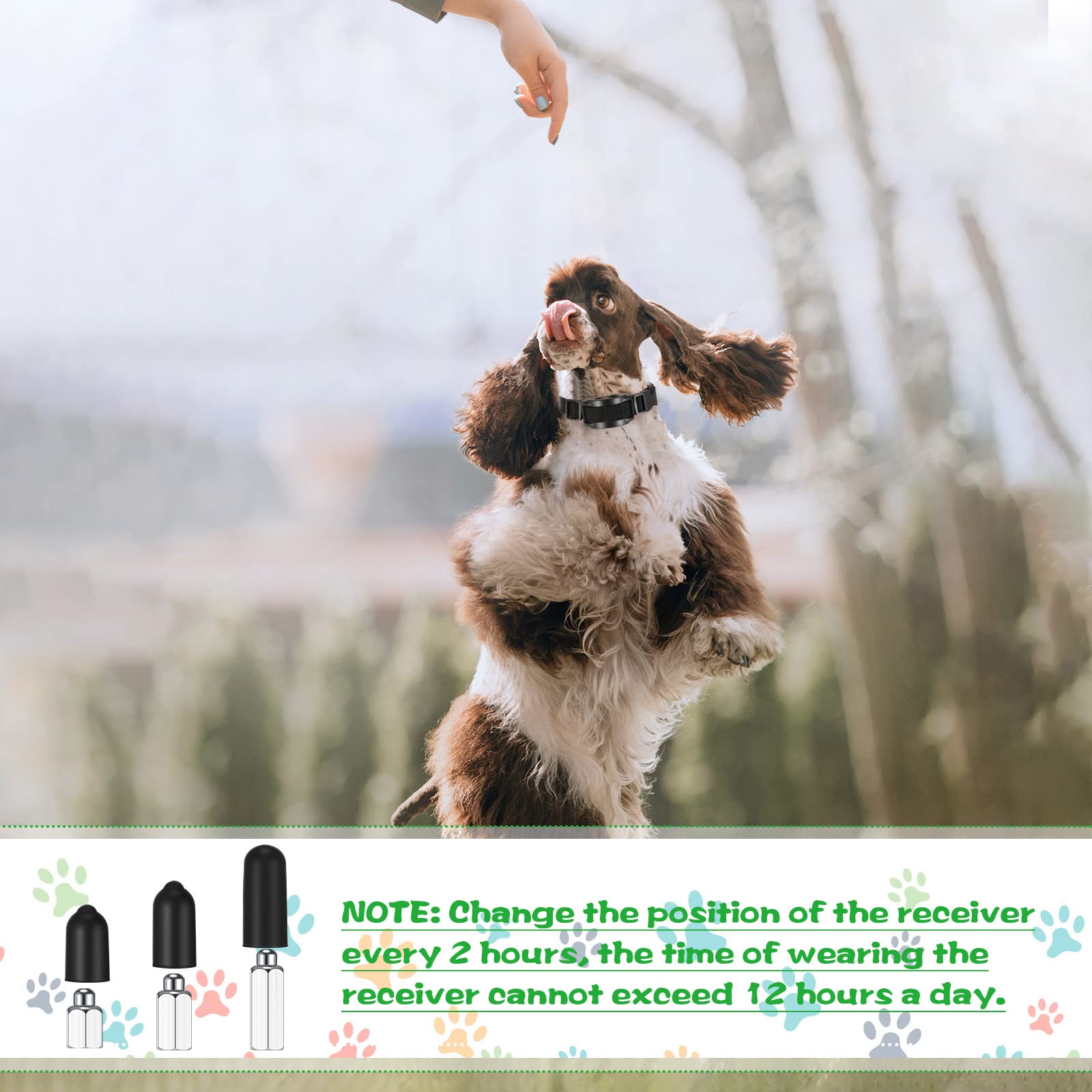 Zhengmy metal tip 17mm suits bigger collars for stable contact