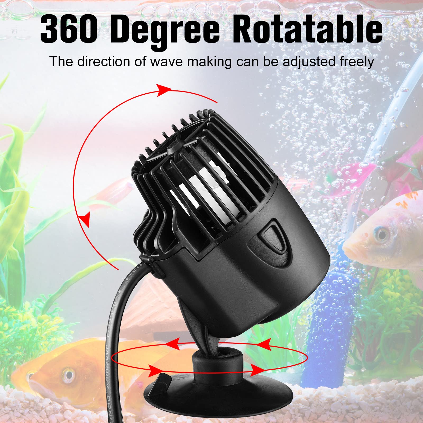 Zhengmy submersible powerhead installed for improved oxygenation