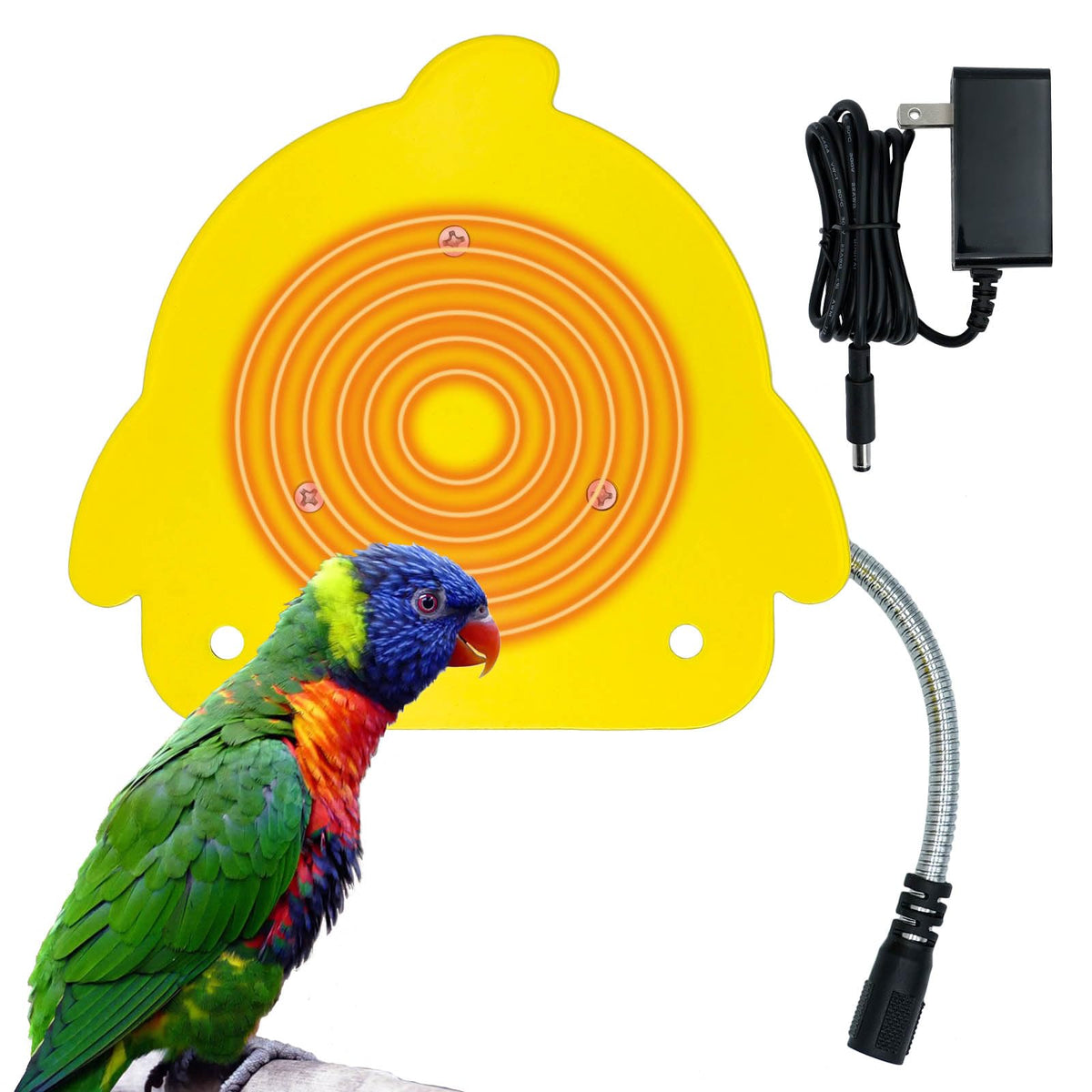 ZHEQOGZH bird cage heater front view boosts cozy warmth for small birds.