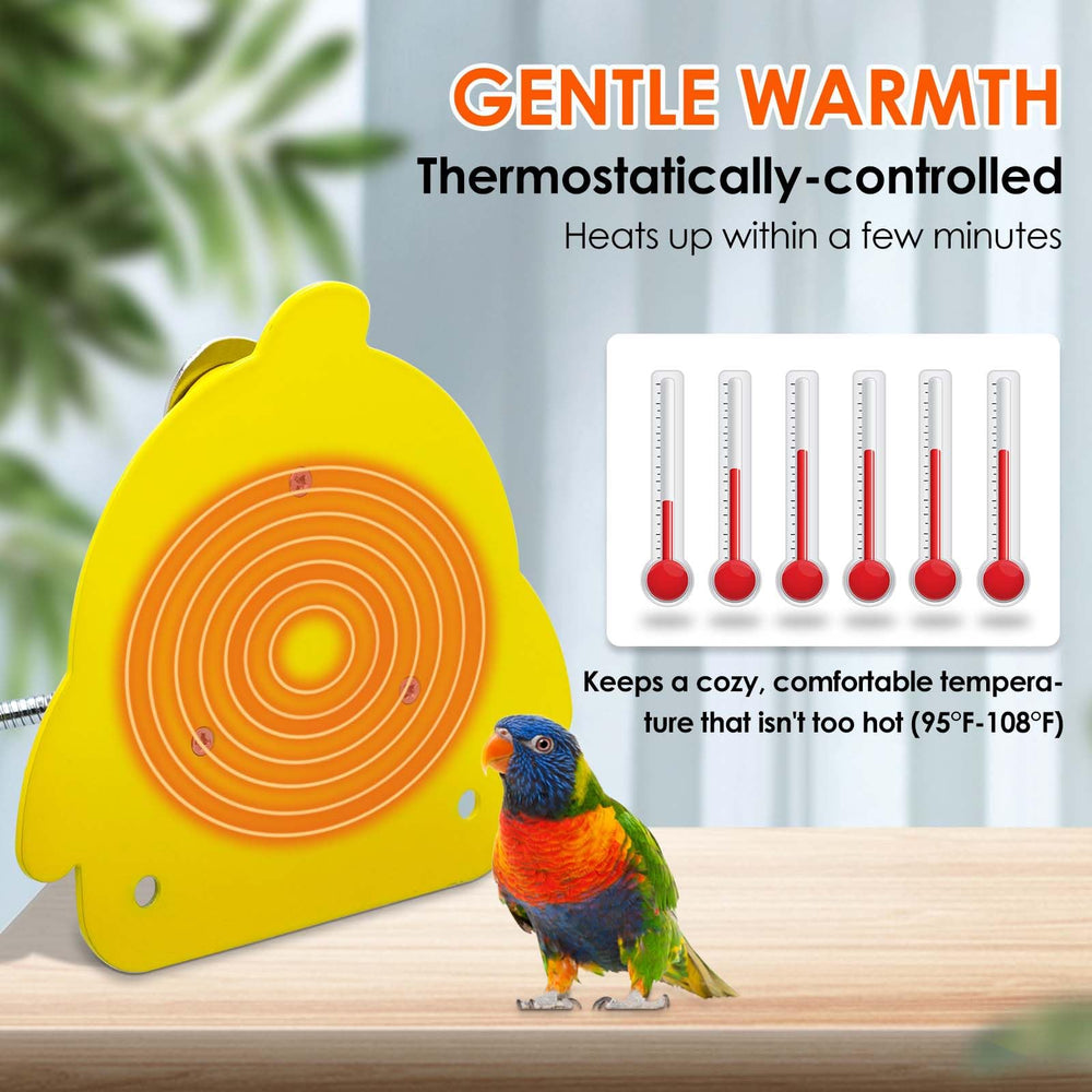 ZHEQOGZH snuggle bird warmer top view provides reliable pre-sleep warmth.