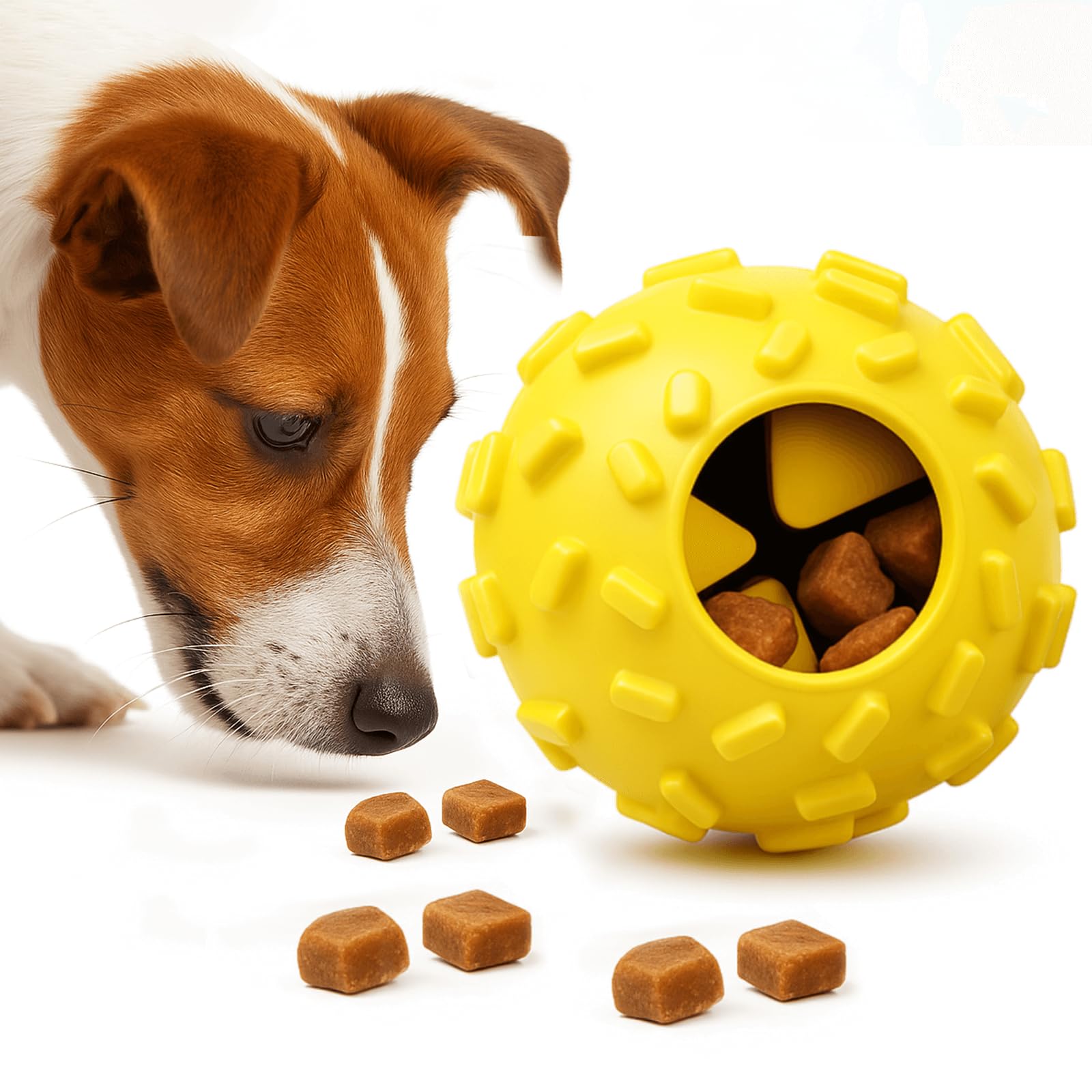 ZHIERDE interactive dog chew toy small ball provides enrichment for small breeds.