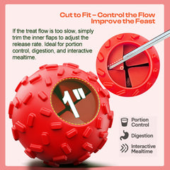 ZHIERDE natural rubber ball for dogs emphasizes durability and easy cleaning.