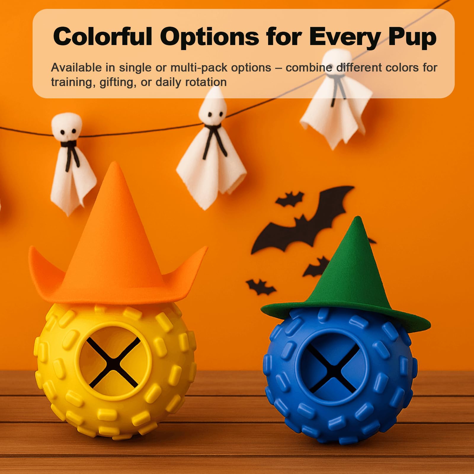 zhierde puppy-teething ball bounce-action illustrates soothing stimulation during teething