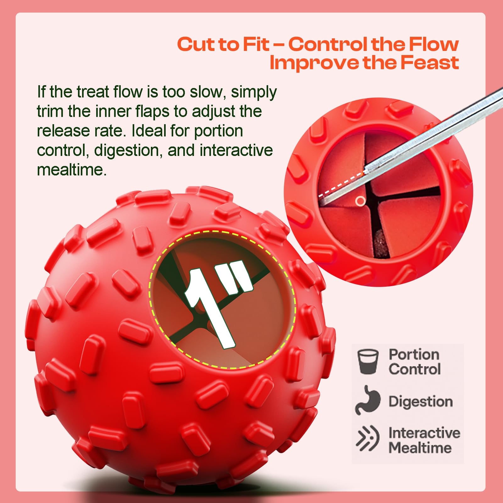 ZHIERDE slow-feeding puzzle setup helps regulate treats and extend a tasty session.