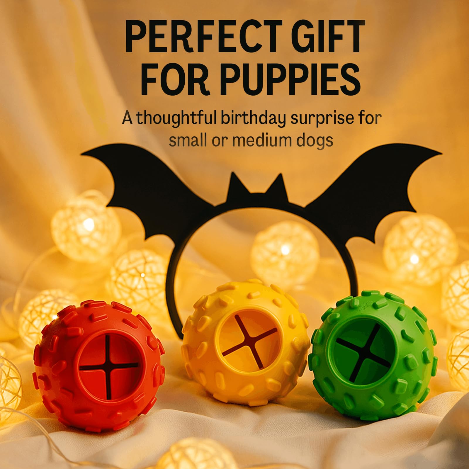 ZHIERDE small dog teething toy soothes chewing during puppy stage.