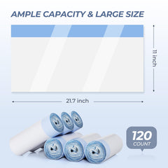 ZHMZ litter box liners drawstring pack displays bulk rolls for long-term use.