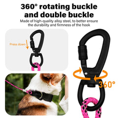 ZHOMA heavy-duty steel cable leash for powerful dogs and reliable control.