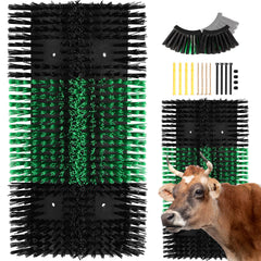 Zhuo·LeLe upgraded XL livestock scratching brush back plate mounted for stable grooming sessions