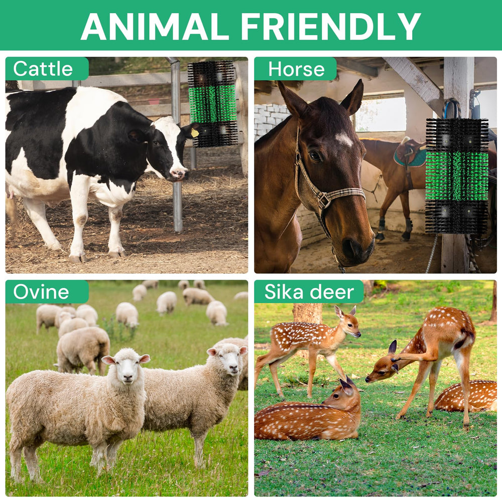 Zhuo·LeLe alternating green and black bristles attract livestock during brushing